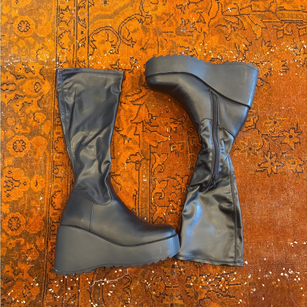 Steve Madden Duke30 Platform Knee-High Boots - Picture 2 of 2
